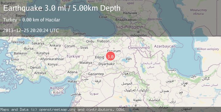 Map of EASTERN TURKEY