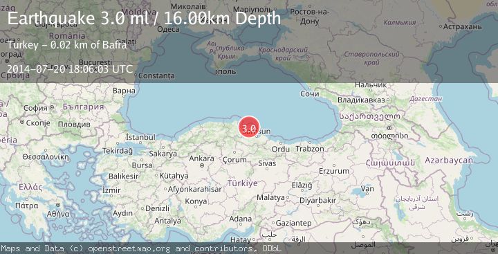 Map of CENTRAL TURKEY