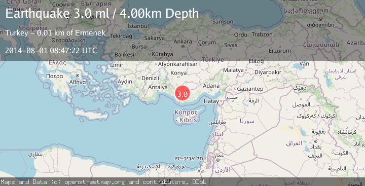 Map of CENTRAL TURKEY