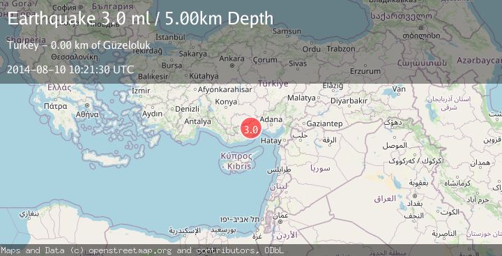Map of CENTRAL TURKEY