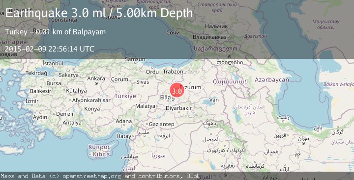 Map of EASTERN TURKEY