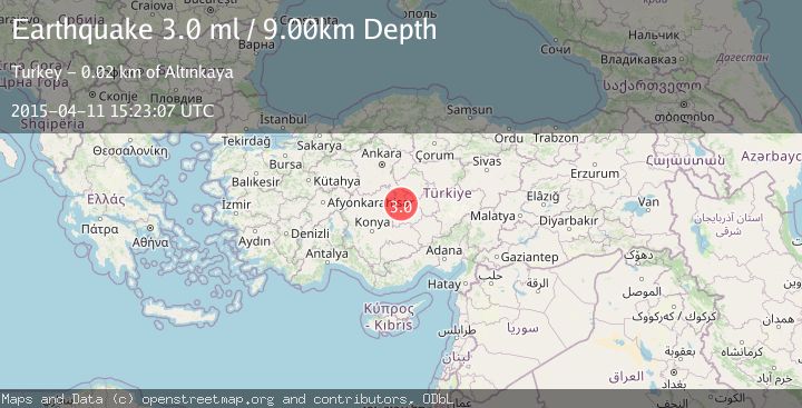 Map of CENTRAL TURKEY
