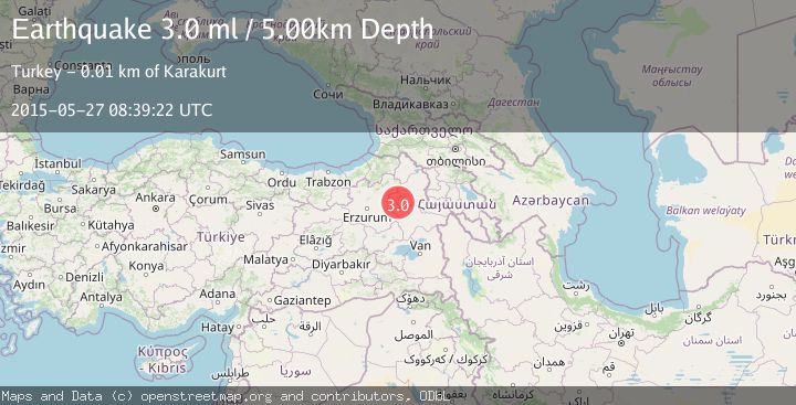 Map of EASTERN TURKEY