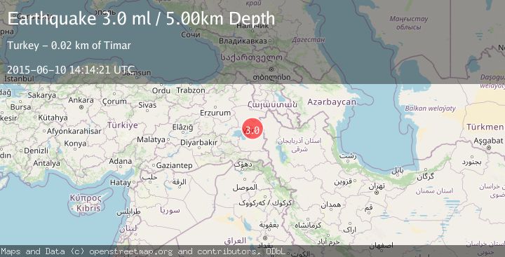 Map of EASTERN TURKEY