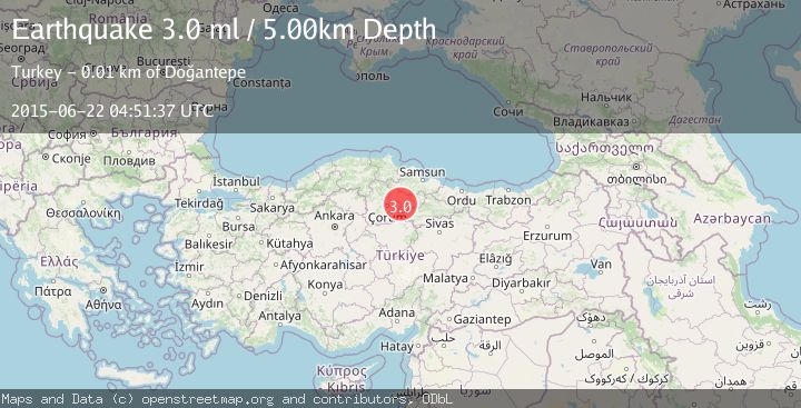 Map of CENTRAL TURKEY