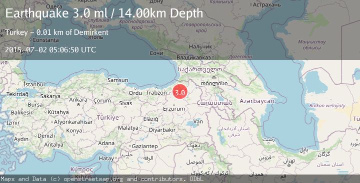 Map of EASTERN TURKEY