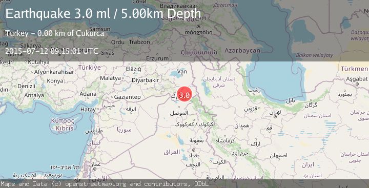 Map of TURKEY-IRAQ BORDER REGION
