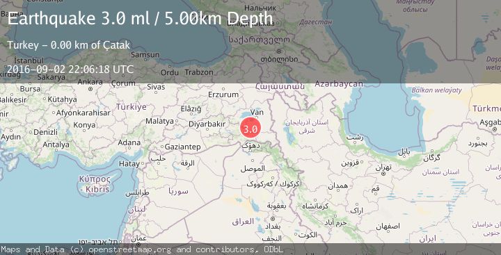 Map of EASTERN TURKEY