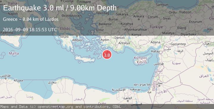 Map of EASTERN MEDITERRANEAN SEA