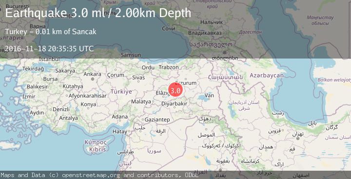 Map of EASTERN TURKEY