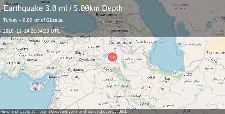 Map of EASTERN TURKEY