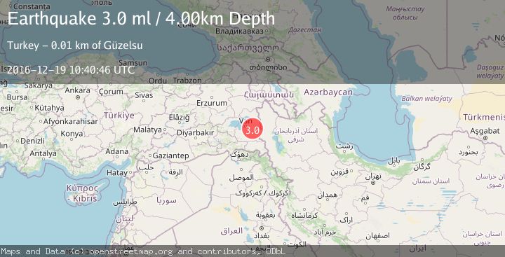Map of EASTERN TURKEY