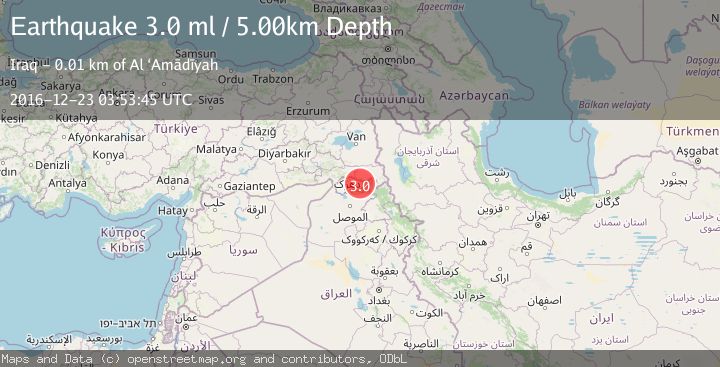 Map of TURKEY-IRAQ BORDER REGION