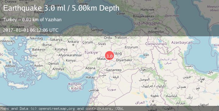 Map of EASTERN TURKEY