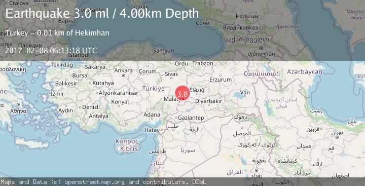 Map of EASTERN TURKEY
