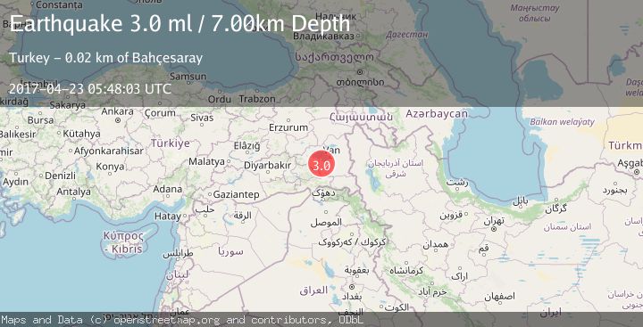 Map of EASTERN TURKEY
