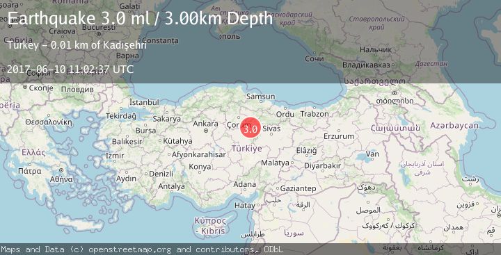 Map of CENTRAL TURKEY