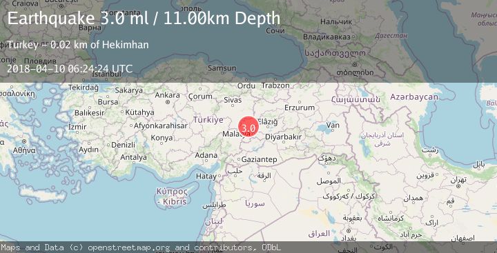 Map of EASTERN TURKEY