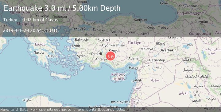 Map of CENTRAL TURKEY