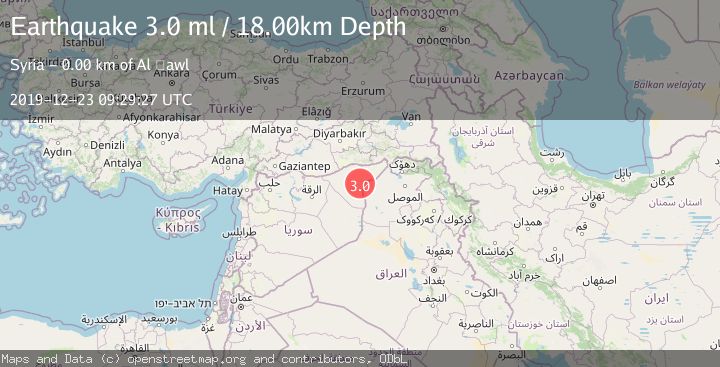 Map of SYRIA-IRAQ BORDER REGION