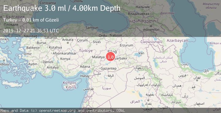 Map of EASTERN TURKEY