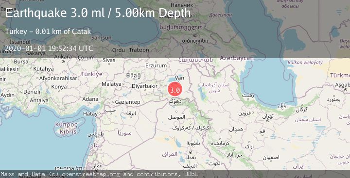 Map of TURKEY-SYRIA-IRAQ BORDER REGION