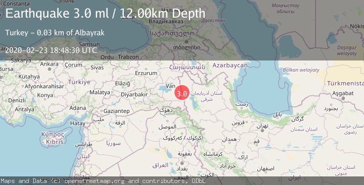 Map of TURKEY-IRAN BORDER REGION