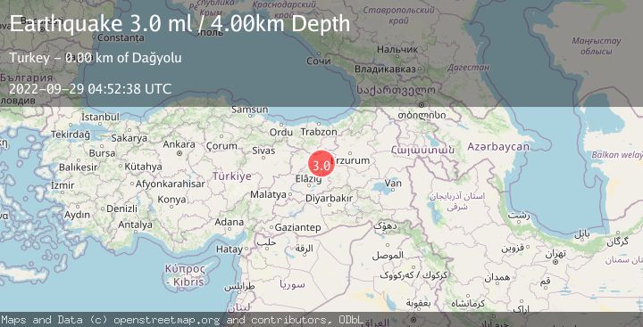 Map of EASTERN TURKEY