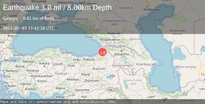 Map of GEORGIA (SAK'ART'VELO)