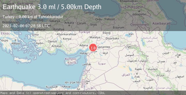 Map of TURKEY-SYRIA BORDER REGION
