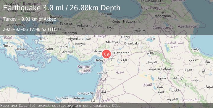 Map of TURKEY-SYRIA BORDER REGION