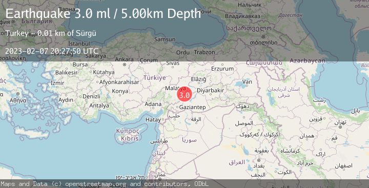 Map of EASTERN TURKEY