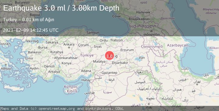 Map of EASTERN TURKEY