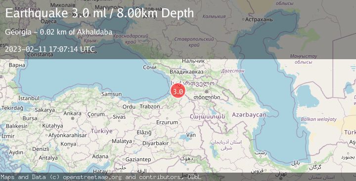Map of GEORGIA (SAK'ART'VELO)
