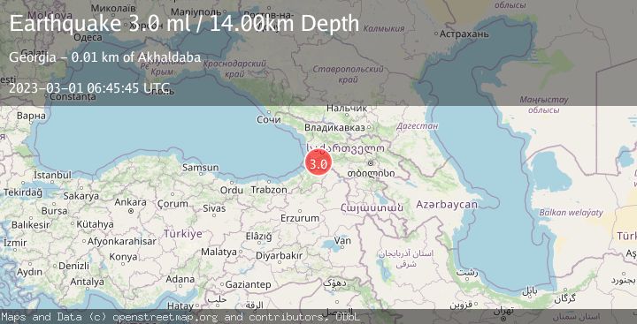 Map of GEORGIA (SAK'ART'VELO)