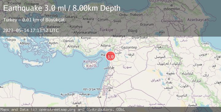 Map of TURKEY-SYRIA BORDER REGION
