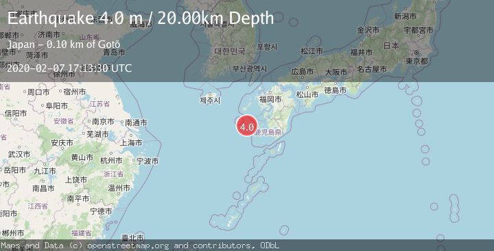 Map of NORTHWEST OF RYUKYU ISLANDS