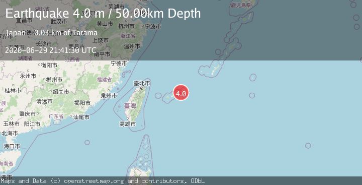 Map of SOUTHWESTERN RYUKYU ISL., JAPAN