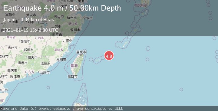 Map of SOUTHWESTERN RYUKYU ISL., JAPAN
