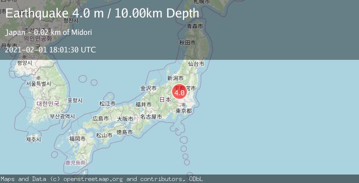 Map of EASTERN HONSHU, JAPAN