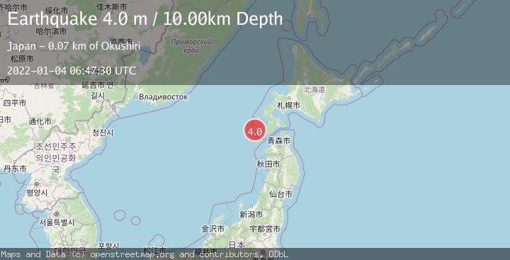 Map of HOKKAIDO, JAPAN REGION