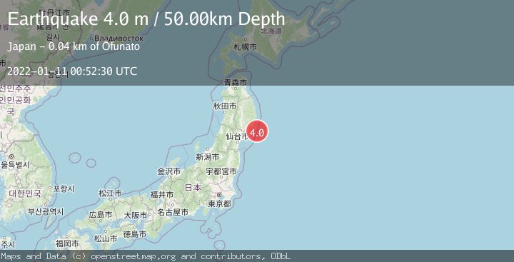 Map of NEAR EAST COAST OF HONSHU, JAPAN