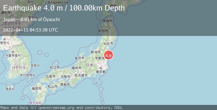 Map of EASTERN HONSHU, JAPAN