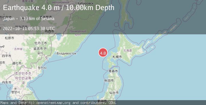 Map of EASTERN SEA OF JAPAN