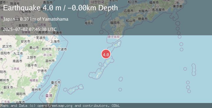 Map of RYUKYU ISLANDS, JAPAN