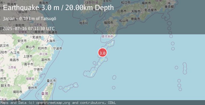 Map of RYUKYU ISLANDS, JAPAN