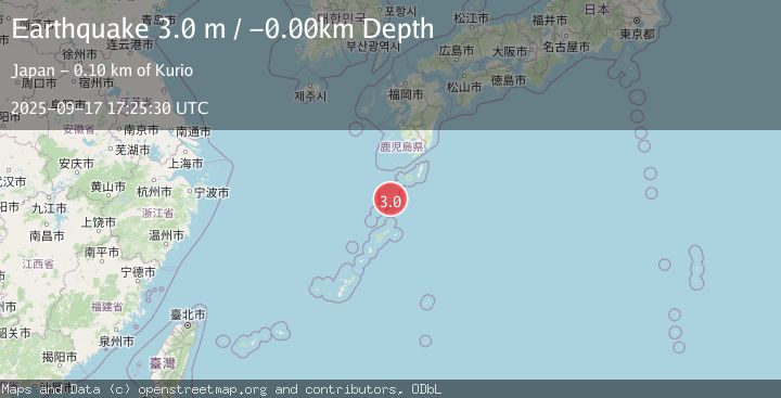 Map of RYUKYU ISLANDS, JAPAN