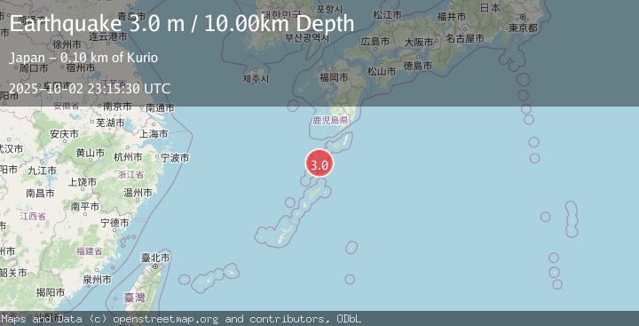 Map of RYUKYU ISLANDS, JAPAN