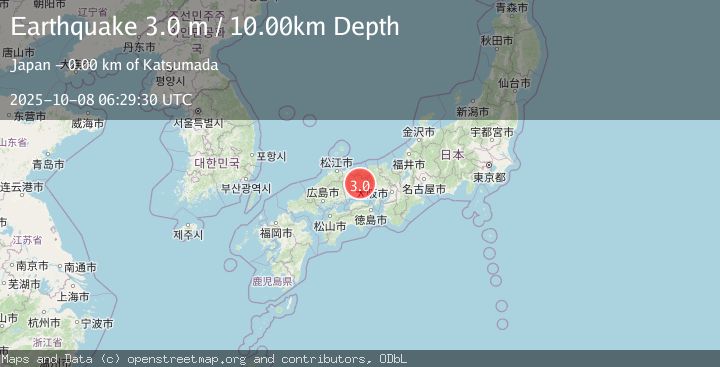 Map of WESTERN HONSHU, JAPAN
