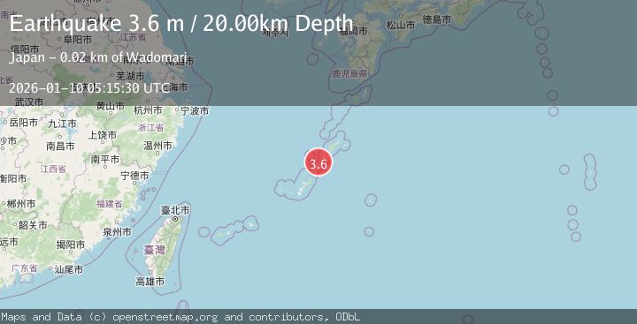 Map of RYUKYU ISLANDS, JAPAN